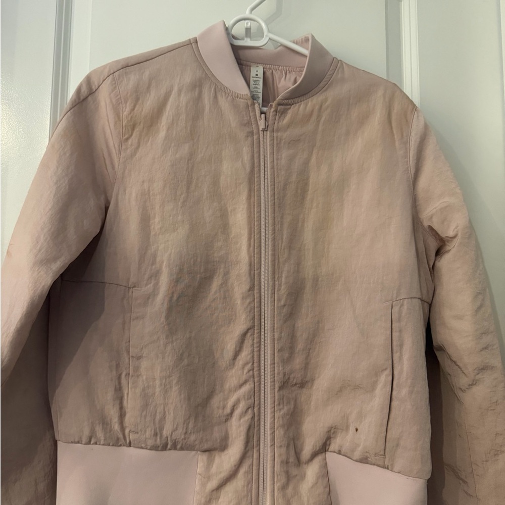 lululemon athletica Pale Pink Lightweight Zip Jacket
